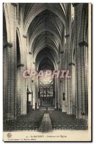 Saint Maixent Cartes postales Interieur de l&#39eglise