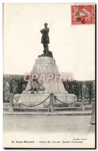 Saint Maixent Ansichtskarte AK Statue du olonel Denfert Rochereau (lion)