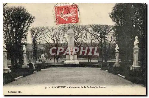 Saint Maixent Ansichtskarte AK Monument de le DEfense nationale