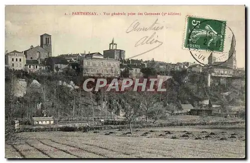 Parthenay Cartes postales Vue generale prise des Garennes