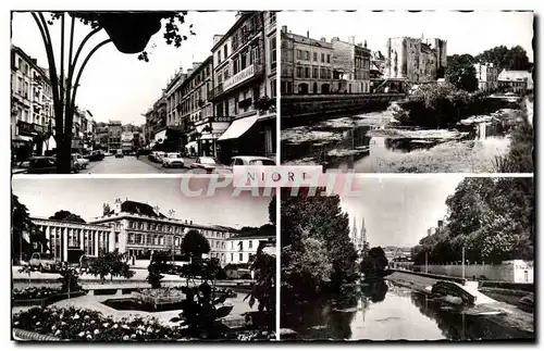 Niort Cartes postales moderne Rue Victor Hugo Poste Donjon Sevre Niortaise