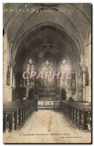 Loublande Ansichtskarte AK Interieur de l&#39eglise