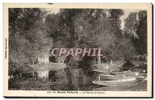 Cartes postales Le Marais poitevin Le port de la Garette