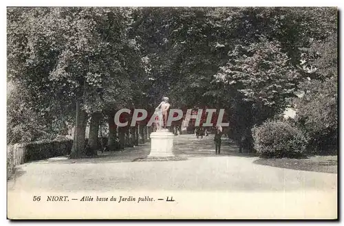 Niort Ansichtskarte AK Allee basse du jardin public