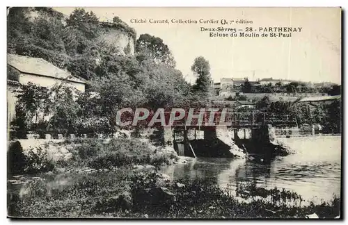 Parthenay Ansichtskarte AK Ecluse du moulin de st paul