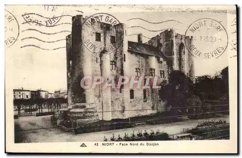 Niort Cartes postales Face Nord du donjon