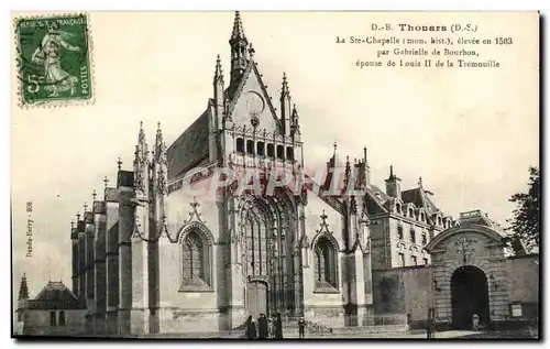 Thouars Cartes postales La ste chapelle elvee en 1593 par Gabrielle de Bourbon epouse de Louis II de la Tremouil