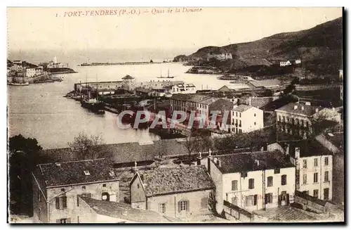 Port VEndres Cartes postales Quai de la Douane