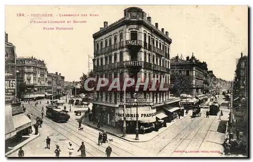 Toulouse Cartes postales Carrefour des rues d&#39Alsace Lorraine et Bayard Place Matabiau
