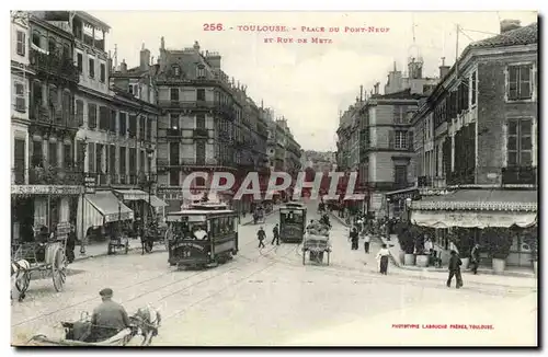 Toulouse Ansichtskarte AK Place du pont neuf et rue de Metz