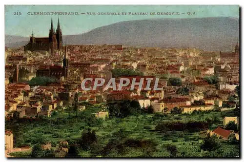 Clermont Ferrand Ansichtskarte AK Vue generale et plateau de Gergovie