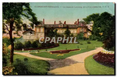 Clermont Ferrand Cartes postales le jardin Lecocq et l&#39universite