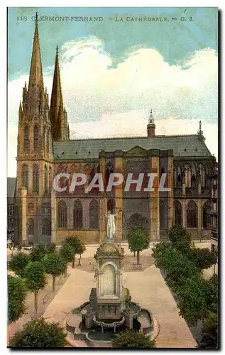 Clermont Ferrand Cartes postales La cathedrale