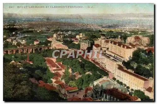 Royat les Bains - et Clermont Ferrand - Vue Generale - Cartes postales