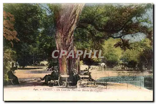 Vichy - Un Coin du Parc au Bassin des Cygnes - Ansichtskarte AK