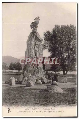 Vichy - Nouveau Parc - Monument Gilbert - Cartes postales