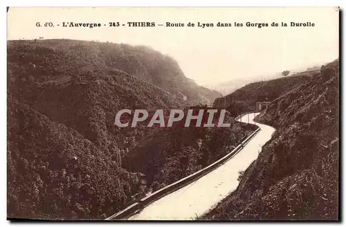 Thiers - Route de Lyon dans les Gorges de la Durolle - Ansichtskarte AK
