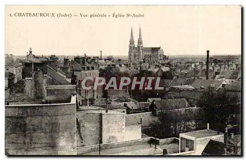 Chateauroux Cartes postales Vue generale Eglise St Andre