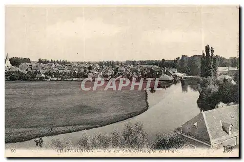 Chateauroux Ansichtskarte AK Vue sur Saint Christophe et l&#39indre