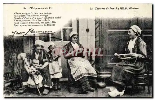 Les chansons de Jean Rameau l&#39echeveau de fil (folklore paysans) (fileuse)