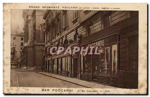 Cartes postales Restaurant italien Bar Poccardi 36 rue Saint MArc Paris Restaurant