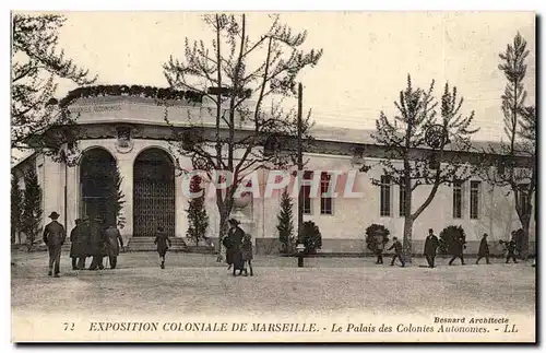 Cartes postales Exposition coloniale de Marseille le palais des colonies autonomes