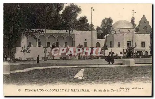 Cartes postales Exposition coloniale de Marseille Palais de la Tunisie