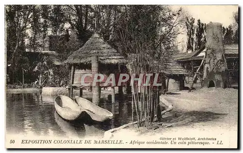 Ansichtskarte AK Exposition coloniale de Marseille Afrique occidentale Un coin pittoresque