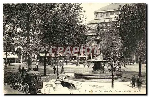 Paris Cartes postales La place du theatre francais