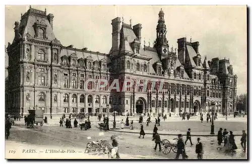 Paris Cartes postales Hotel de ville