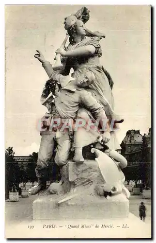 Paris Cartes postales Quand meme de Mercie (statue)