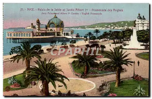 Nice Ansichtskarte AK palais de la jetee et jardin Albert 1er Promenade des anglais