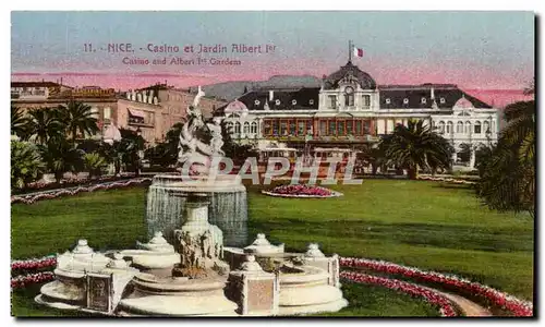 Nice Cartes postales Casino et jardin Albert 1er