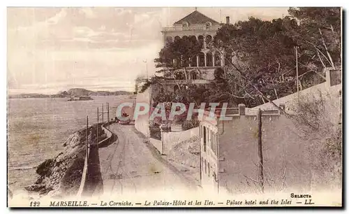 Marseille Ansichtskarte AK La Corniche Le Palace Hotel et les Iles