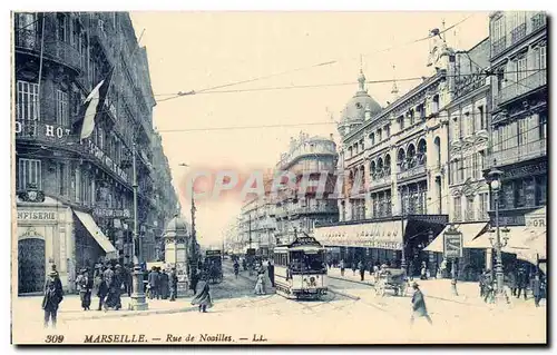 Marseille Cartes postales Rue de Noailles (tramway)