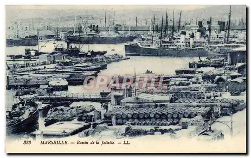 Marseille Cartes postales Bassin de la Joliette (bateaux boat)