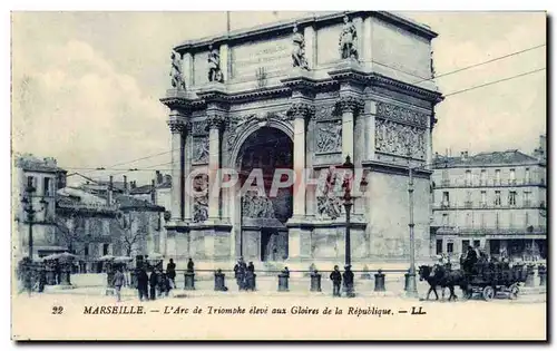 Marseille Ansichtskarte AK Arc de triomphe eleve aux gloires de la Republique