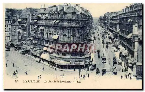 Marseille Cartes postales Rue de la Republique