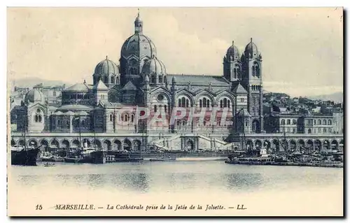 Marseille Ansichtskarte AK CAthedrale prise de la jetee de la Joliette