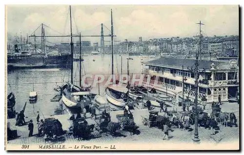 Marseille Ansichtskarte AK le vieux port (bateaux boat)