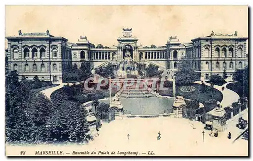 Marseille Cartes postales Ensemble du palais de Longchamp