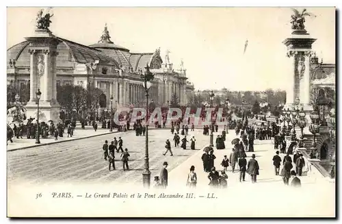 Paris Ansichtskarte AK Grand palais et pont Alexandre III