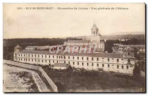 Ile St honorat Ansichtskarte AK Monastere de lerins Vue generale de l&#39abbaye