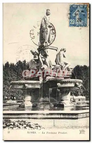 Nimes Cartes postales La fontaine Pradier