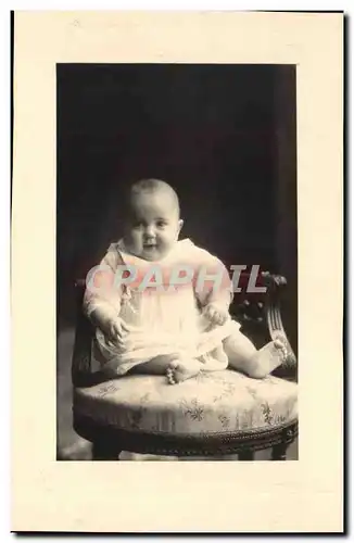 Carte photo Jean Polette Chateauroux septembre 1929 Enfant bebe