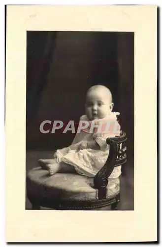 Carte photo Jean Polette Chateauroux septembre 1929 Enfant bebe