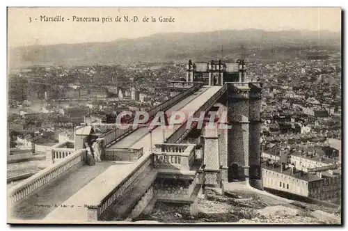 Marseille Cartes postales Panorama pris de ND de la Garde