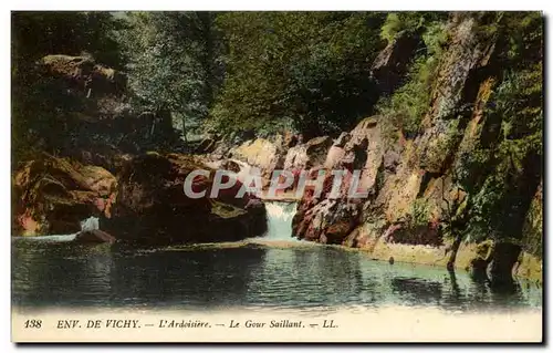 Environs de Vichy Ansichtskarte AK L&#39ardoisiere Le Gour saillant