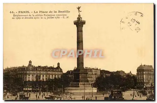 Paris Cartes postales Place de la Bastille