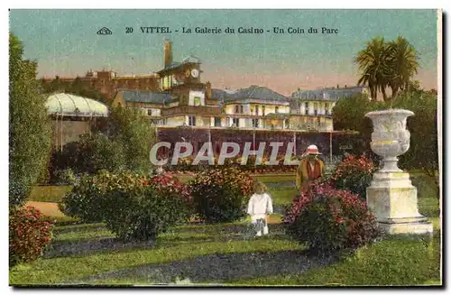 Vittel Cartes postales la galerie du casino Un coin du parc